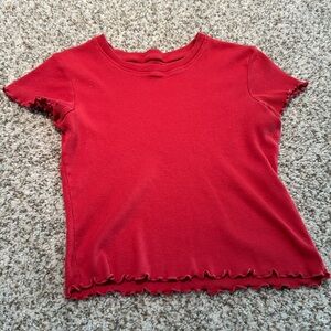 John Galt babydoll tshirt crop top